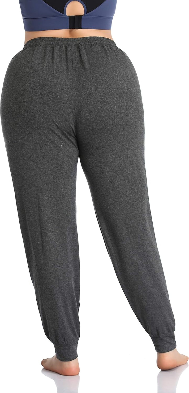 Women'S plus Size Casual Lounge Yoga Pants Comfy Relaxed Joggers Pants Drawstring with Pockets