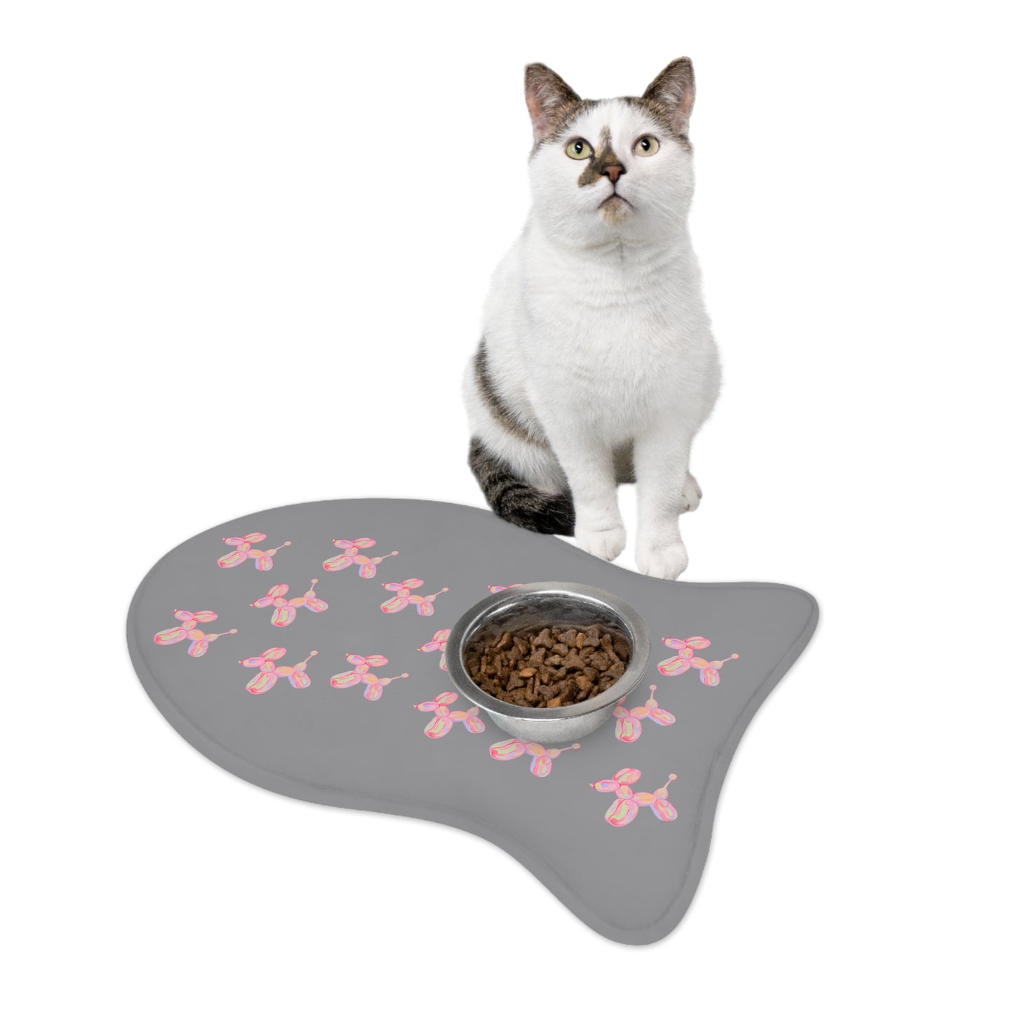 Pet Feeding Mats, Cute Puppy and Kitten Food Mats for Boys and Girls, Dog and Cat Lovers Gift, Pet Bowl Mat, Animal Lover Decor, Pet