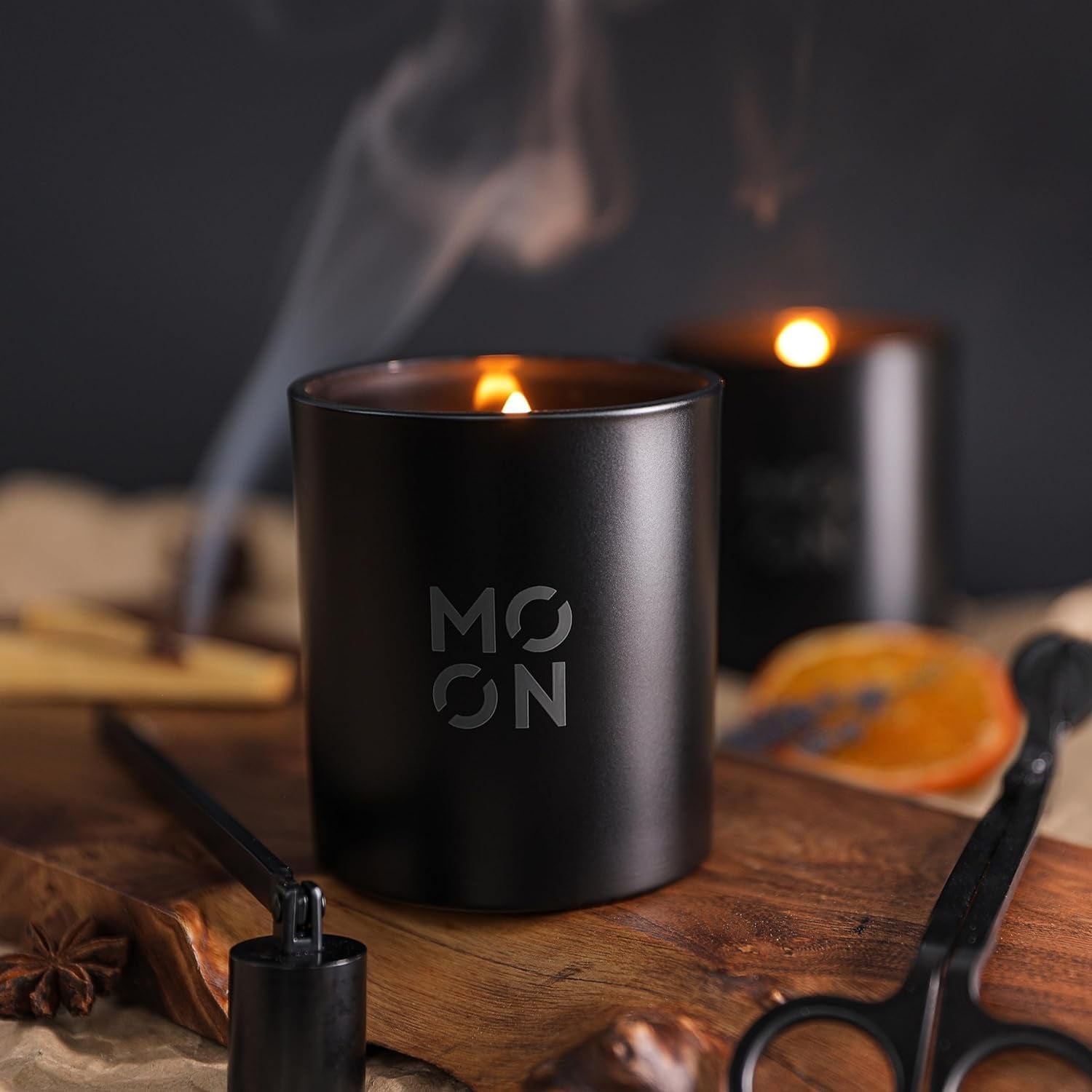 Scented Candles for Men & Women by  | Wood Wick Candles | Coconut Candle |Clean Non Toxic Candles |Luxury Candles |Coconut Jar Candles|