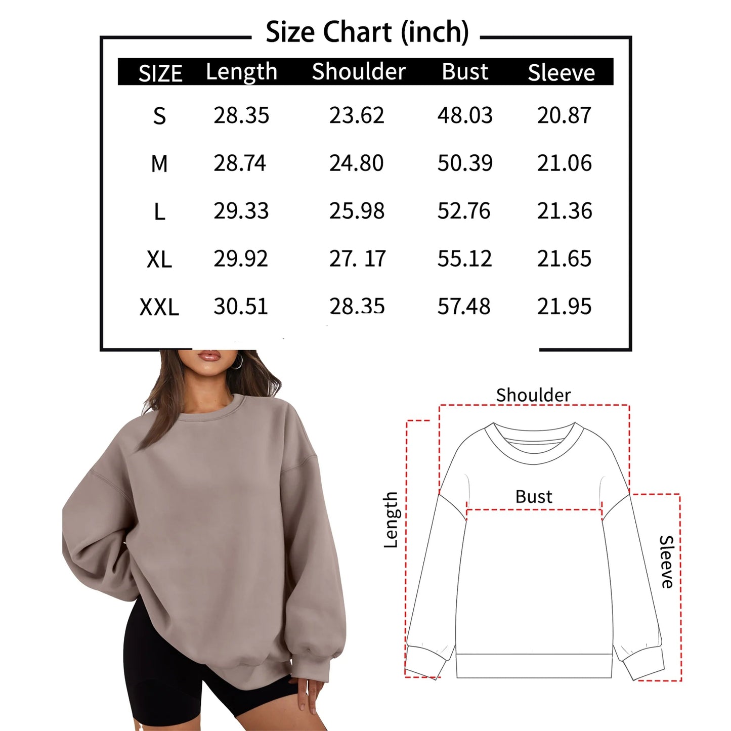 Oversized Sweatshirts for Women Crewneck Y2K Sweaters Casual Tops Comfy Fall Fashion Pullover Outfits Winter Clothes 2025